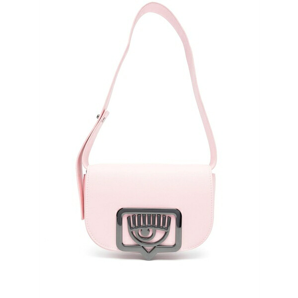 シアラフェラーニ レディース ショルダーバッグ バッグ Eyelike-plaque shoulder bag Pink|asty