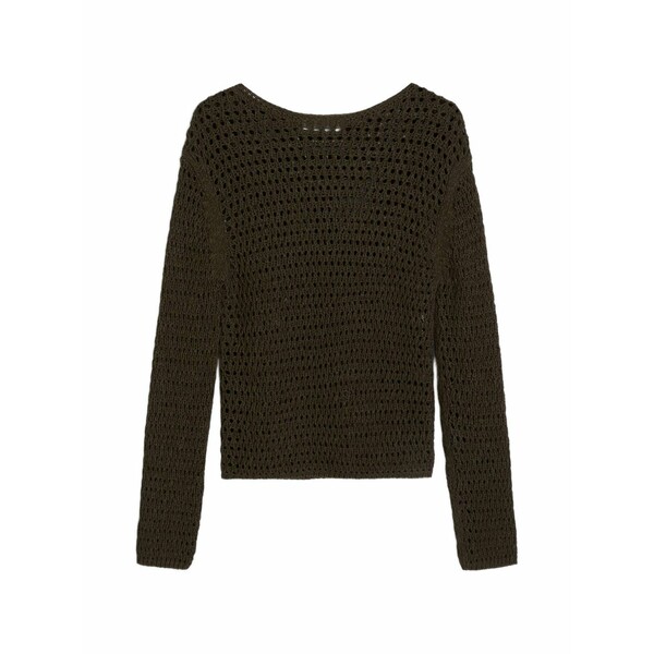 マルコポーロ レディース ニット&セーター アウター Crochet-knit sweater Green|asty