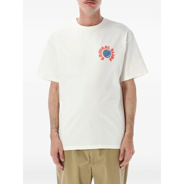 ティーシーエスエス メンズ Tシャツ トップス Resin graphic-print t-shirt White｜asty
