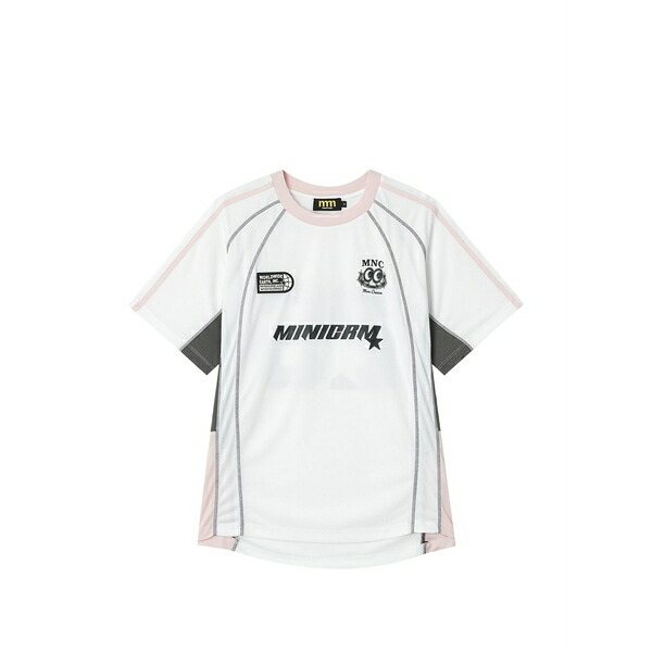 ミニクリーム レディース Tシャツ トップス Graphic-print raglan-sleeve t-shirt White|asty