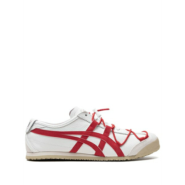 オニツカタイガー メンズ スニーカー シューズ Mexico 66 "white/classic red" sneakers White｜asty