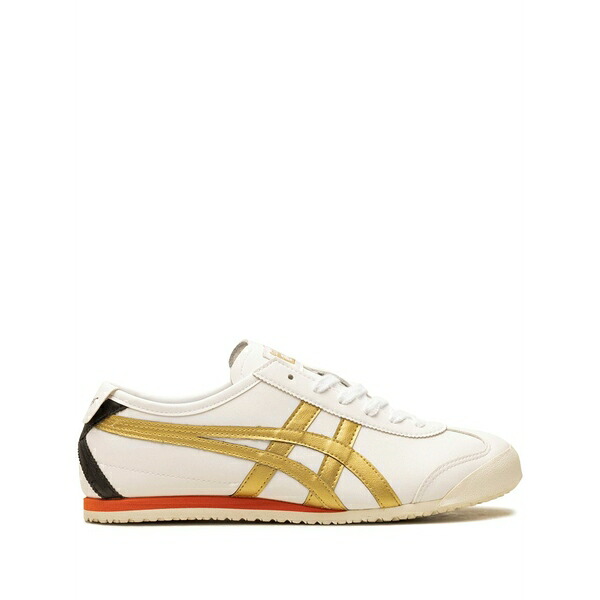 オニツカタイガー メンズ スニーカー シューズ Mexico 66 "white/gold" sneakers White｜asty