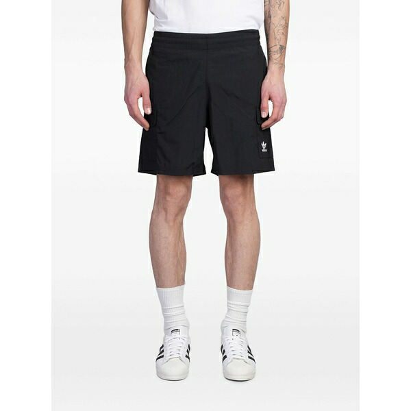 アディダス メンズ カジュアルパンツ ボトムス Logo-embroidered track shorts Black｜asty 107,900円