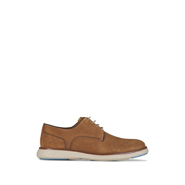 マーティンディングマン メンズ スリッポン・ローファー シューズ Perforated brogue-detail lace-up shoes Brown|asty