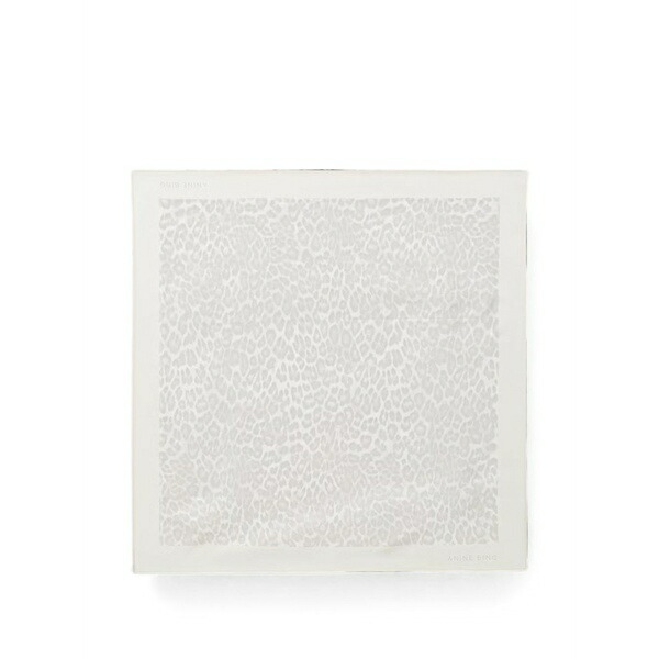 アニービン レディース マフラー・ストール・スカーフ アクセサリー York leopard-print scarf Neutrals｜asty