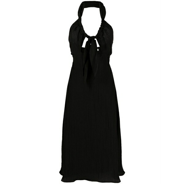 サンドロ レディース ワンピース トップス Cut-out halterneck dress Black｜asty