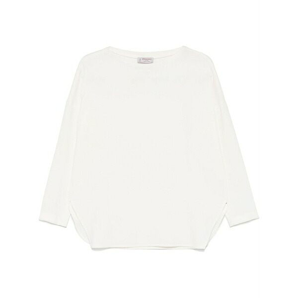 アルベルト ビアーニ レディース シャツ トップス Crepe-texture blouse White｜asty