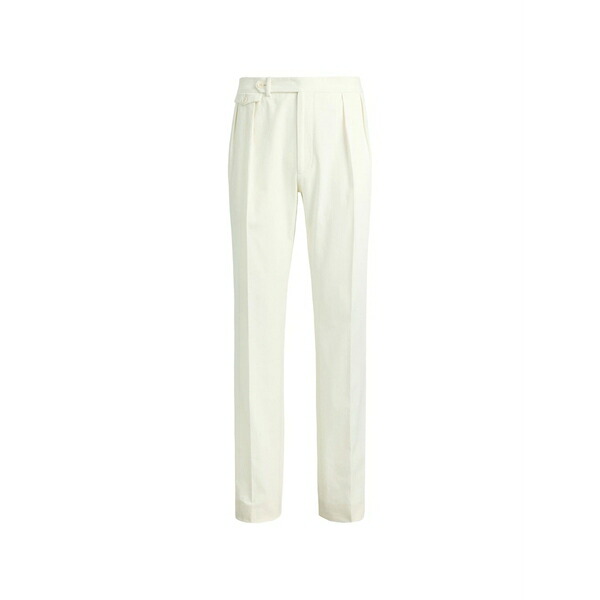 ラルフ・ローレン パープルレーベル メンズ カジュアルパンツ ボトムス Gregory double-pleated tailored trousers Neutrals｜asty