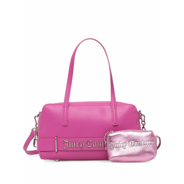ジューシークチュール レディース ショルダーバッグ バッグ Logo-plaque shoulder bag Pink|asty