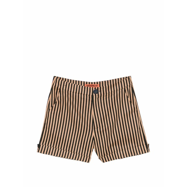 サイモンミラー レディース カジュアルパンツ ボトムス Como striped-pattern shorts Black｜asty