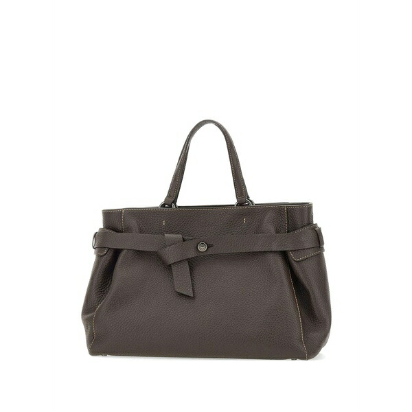 ジャンニ・キアリーニ レディース トートバッグ バッグ Miranda knotted leather tote bag Brown|asty