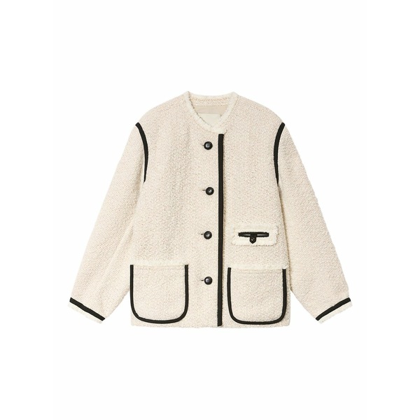 イザベル マラン レディース ジャケット＆ブルゾン アウター Maylin button trim jacket Neutrals｜asty