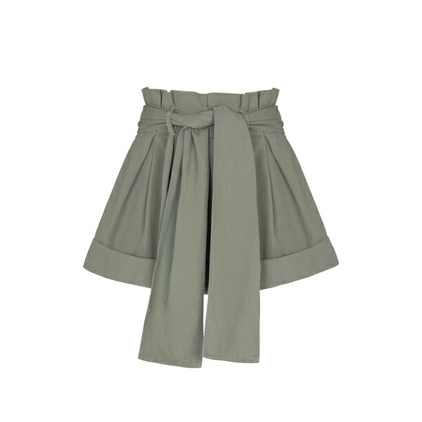 バルマン レディース カジュアルパンツ ボトムス Self-tie shorts Green|asty