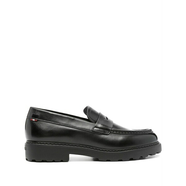 バリー メンズ スリッポン・ローファー シューズ Logo-debossed leather loafers Black｜asty 99,990円