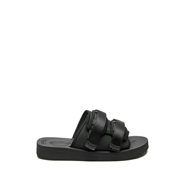 スイコック メンズ サンダル シューズ Moto strap-detail sandals Black|asty