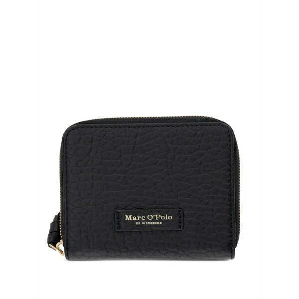 マルコポーロ レディース 財布 アクセサリー Grainy leather wallet Black|asty