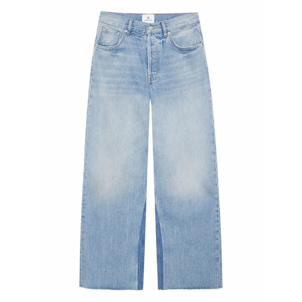 アニービン レディース デニムパンツ ボトムス Manon frayed-hem jeans Blue｜asty