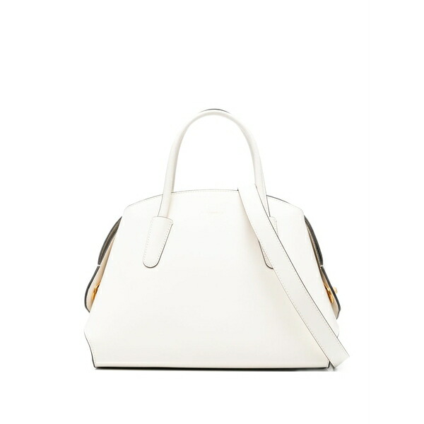 コチネレ レディース トートバッグ バッグ Handle leather tote bag White|asty