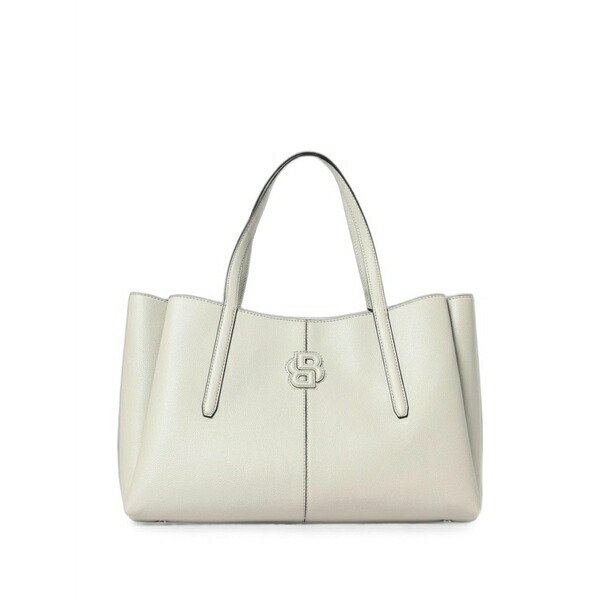 ボス レディース トートバッグ バッグ Pebbled-texture logo-patch tote bag Neutrals｜asty