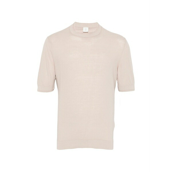 イレブンティ メンズ Tシャツ トップス Round-neck t-shirt Pink|asty