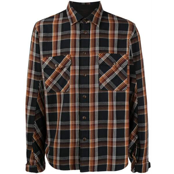 ラグアンドボーン メンズ シャツ トップス Plaid-check cotton shirt Multicolour｜asty