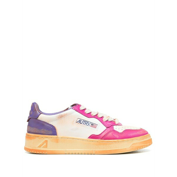 オートリー レディース スニーカー シューズ Panelled low-top sneakers White|asty
