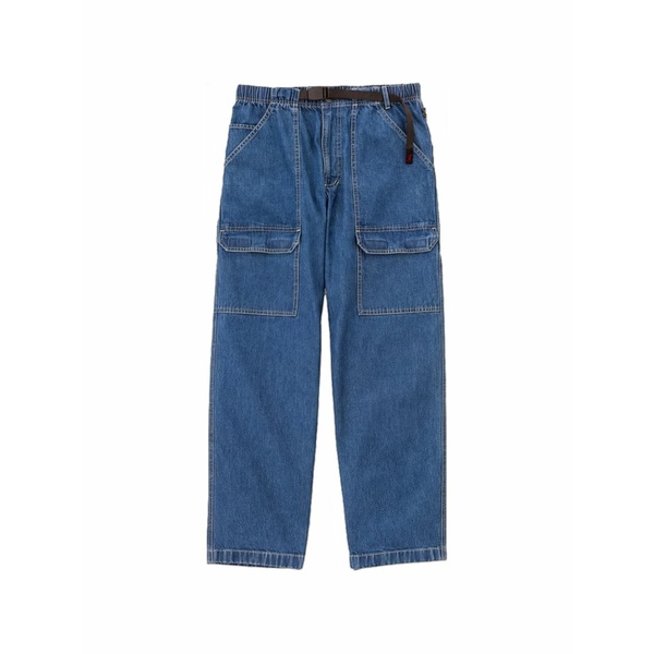 グラミチ メンズ デニムパンツ ボトムス Eqt cargo-pocket jeans Blue|asty