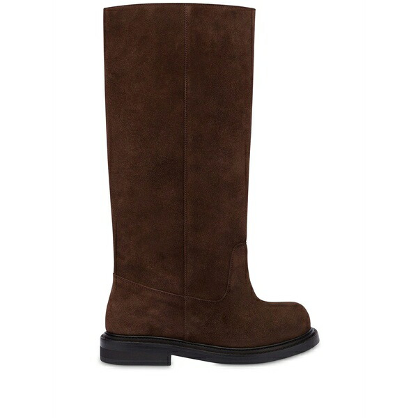 モスキーノ レディース ブーツ シューズ Olivia knee-high suede boots Brown｜asty 139,400円