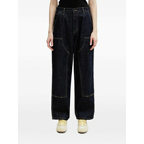 カーハート レディース デニムパンツ ボトムス Brandon double knee jeans Blue|asty