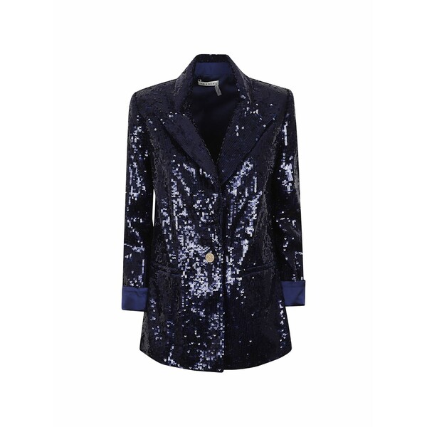 アリス アンド オリビア レディース ジャケット＆ブルゾン アウター Buttoned blazer Blue｜asty