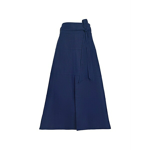 タニアテイラー レディース スカート ボトムス Hudson belted skirt Blue｜asty
