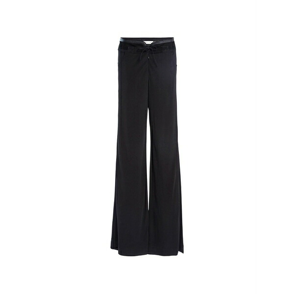 クリストファーエスバー レディース カジュアルパンツ ボトムス Leather belted trousers Black|asty