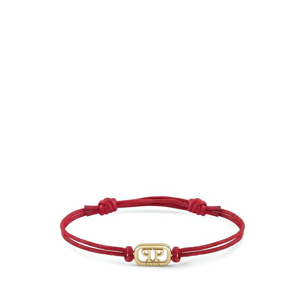 フィリッププレイン メンズ ブレスレット・バングル・アンクレット アクセサリー Lettering friendship bracelet Red｜asty