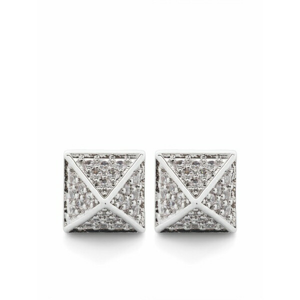 エディーボルゴ メンズ ピアス・イヤリング アクセサリー Pav£ pyramid earrings Silver|asty