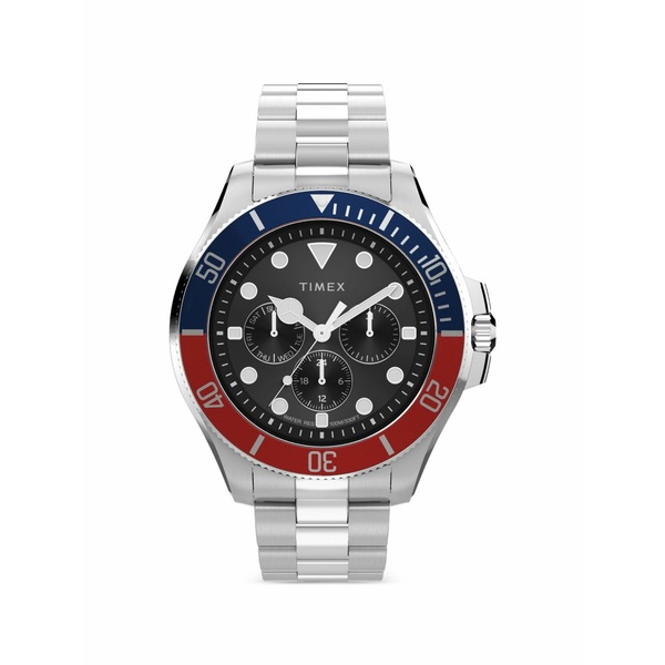 タイメックス メンズ 腕時計 アクセサリー Harborside coast multifunction 43mm watch Black|asty