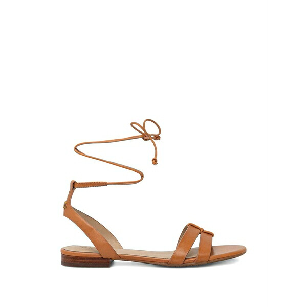ラルフローレン レディース サンダル シューズ Knot strappy flat sandals Neutrals|asty