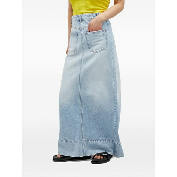 スポーツマックス レディース スカート ボトムス Patch-pocket maxi skirt Blue｜asty