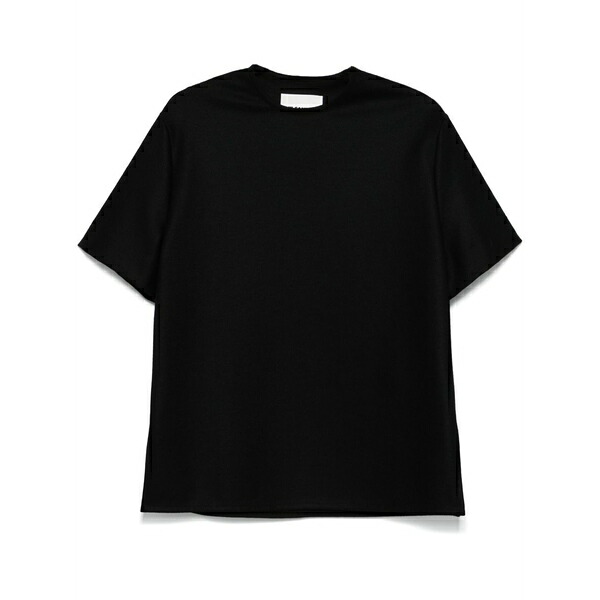 ジル・サンダー レディース Tシャツ トップス Wool t-shirt Black｜asty