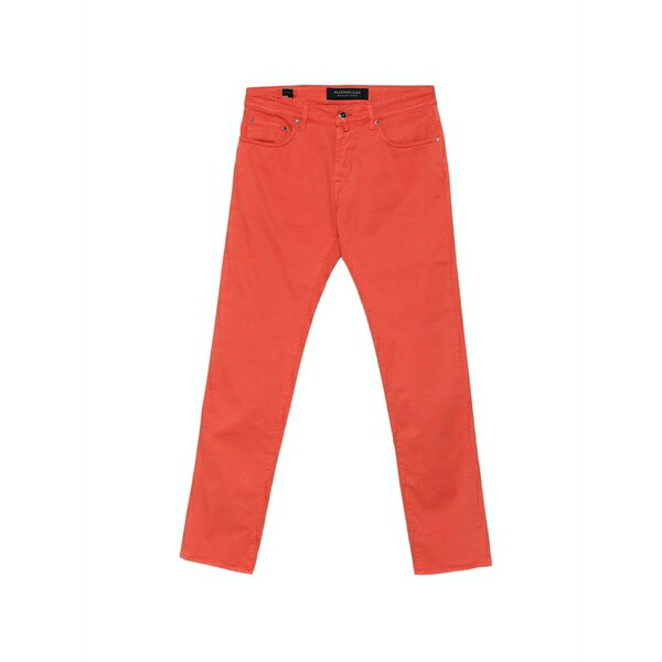 ハンドピック メンズ デニムパンツ ボトムス Ravello logo-patch jeans Orange|asty