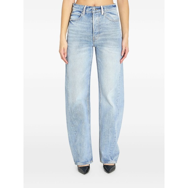 アレキサンダーワン レディース デニムパンツ ボトムス Float crystal-embellished jeans Blue｜asty