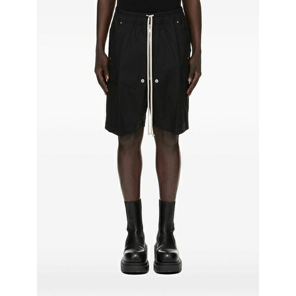 リックオウエンス メンズ カジュアルパンツ ボトムス Cargobela shorts Black｜asty