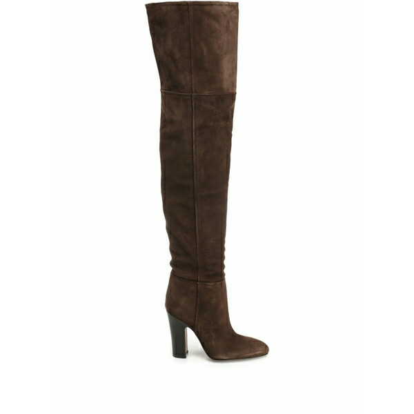 パリテキサス レディース ブーツ シューズ 100mm lavinia suede thigh-high boots Brown|asty