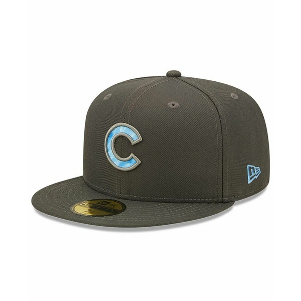 感謝価格】 ニューエラ メンズ 帽子 アクセサリー Men's Graphite Chicago Cubs 2022 Father's Day  On-Field 59FIFTY Fitted Hat www.tacoya3.com