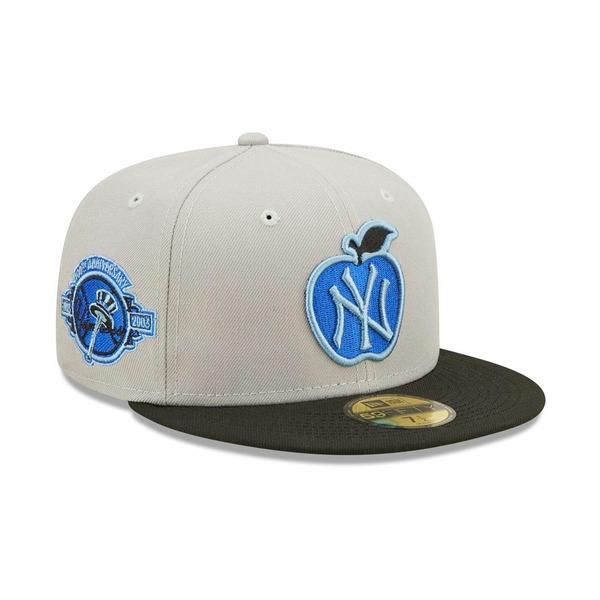 9412円 新生活 ニューエラ メンズ 帽子 アクセサリー Men's Gray and Black New York Yankees 100th  Anniversary Undervisor 59FIFTY Fitted Hat