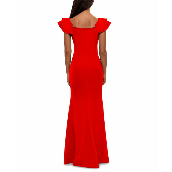 欲しいの ベッツィ アンド アダム レディース ワンピース トップス Ruffled-Strap Gown Red toothkind.com.au 欲しいの ベッツィ アンド アダム レディース ワンピース トップス Ruffled-Strap Gown Red toothkind.com.au