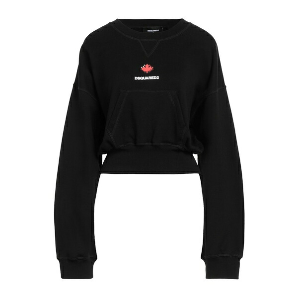 【貨物輸送無料】 ディースクエアード レディース パーカー・スウェットシャツ アウター Sweatshirts Black