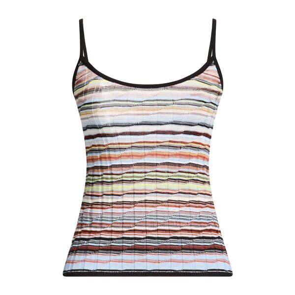 【送料無料】 ミッソーニ レディース Tシャツ トップス Tops Azure|asty