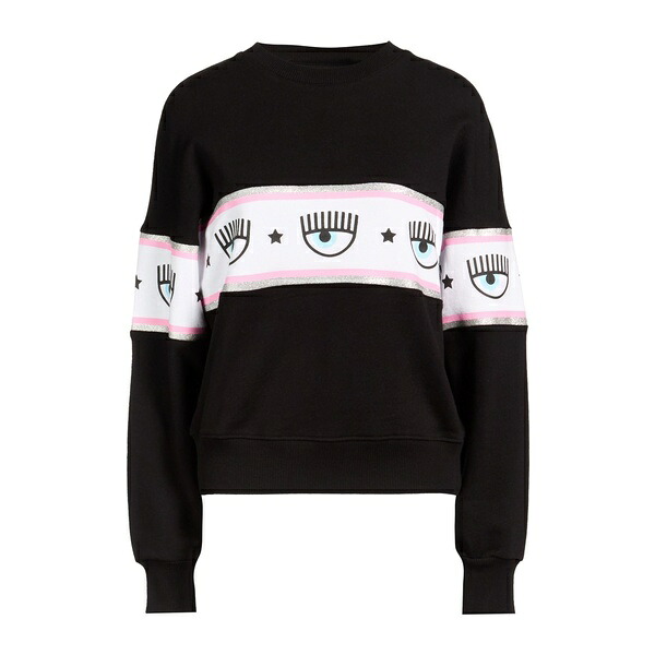 【貨物輸送無料】 シアラフェラーニ レディース パーカー・スウェットシャツ アウター Sweatshirts Black
