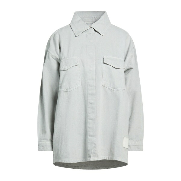 【送料無料】 ヒノミネイト レディース シャツ トップス Denim shirts Grey|asty