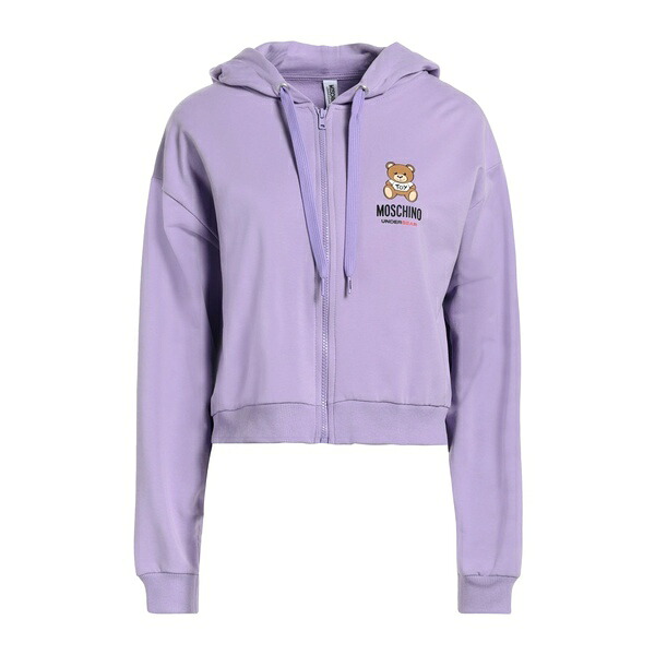 【貨物輸送無料】 モスキーノ レディース パーカー・スウェットシャツ アウター Sweatshirts Purple